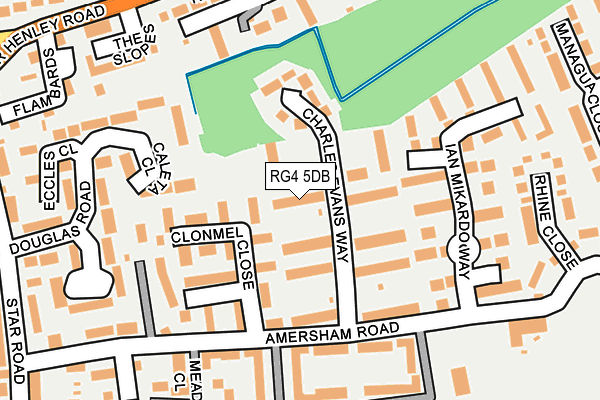 RG4 5DB map - OS OpenMap – Local (Ordnance Survey)
