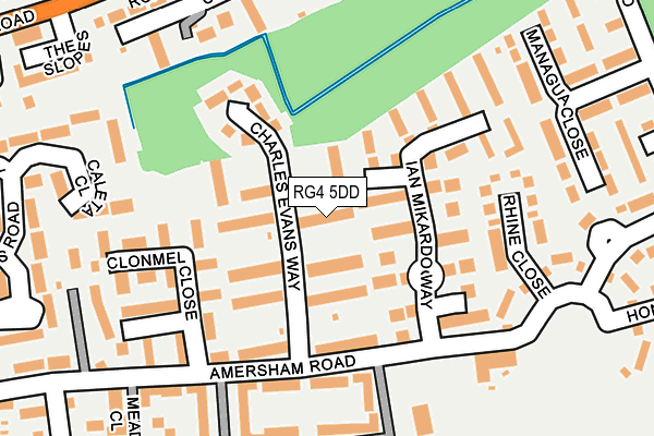 RG4 5DD map - OS OpenMap – Local (Ordnance Survey)