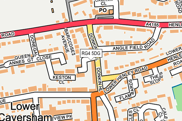 RG4 5DG map - OS OpenMap – Local (Ordnance Survey)