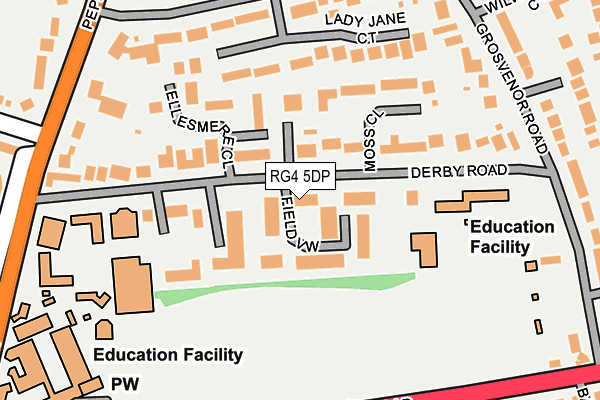 Map of GR UC SERV LTD at local scale