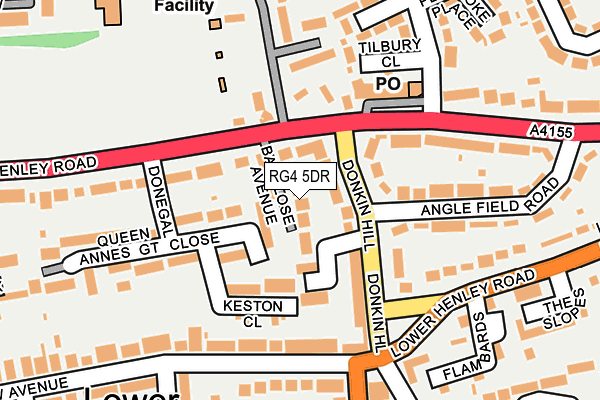 RG4 5DR map - OS OpenMap – Local (Ordnance Survey)