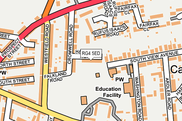 RG4 5ED map - OS OpenMap – Local (Ordnance Survey)