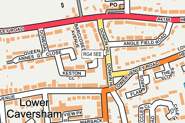 RG4 5EE map - OS OpenMap – Local (Ordnance Survey)