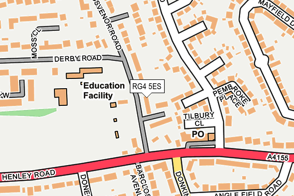 RG4 5ES map - OS OpenMap – Local (Ordnance Survey)