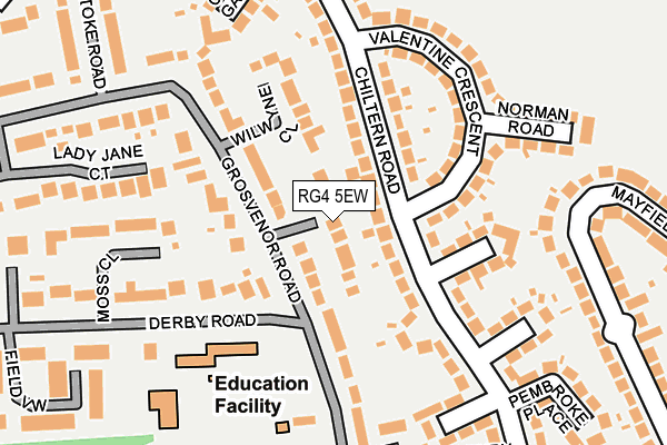 RG4 5EW map - OS OpenMap – Local (Ordnance Survey)