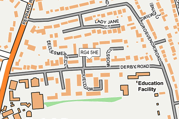 RG4 5HE map - OS OpenMap – Local (Ordnance Survey)