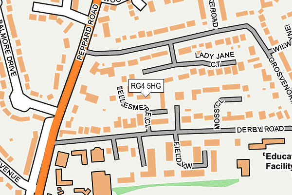 RG4 5HG map - OS OpenMap – Local (Ordnance Survey)