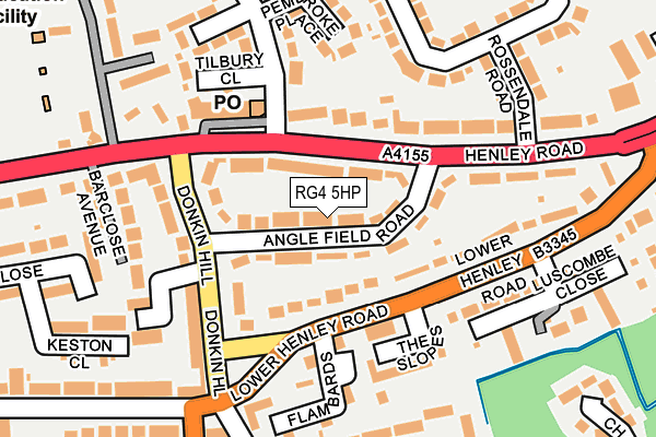 RG4 5HP map - OS OpenMap – Local (Ordnance Survey)