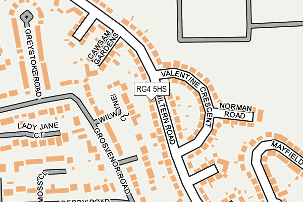 RG4 5HS map - OS OpenMap – Local (Ordnance Survey)