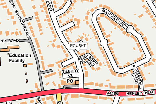 RG4 5HT map - OS OpenMap – Local (Ordnance Survey)