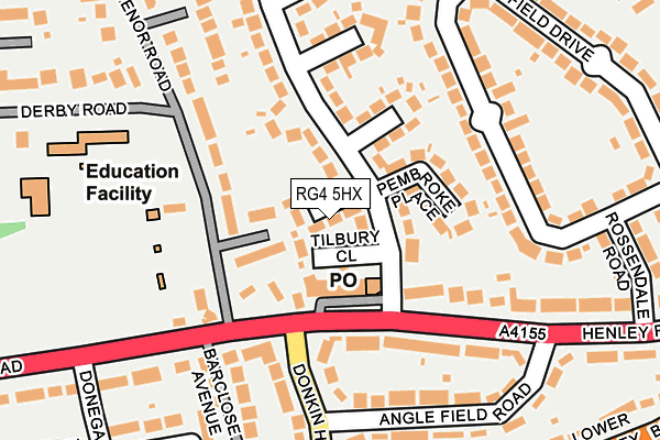 RG4 5HX map - OS OpenMap – Local (Ordnance Survey)