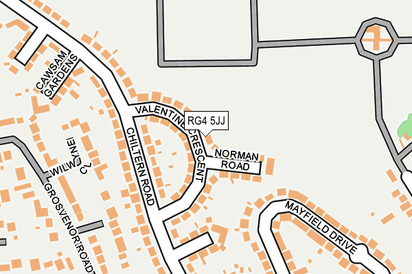 RG4 5JJ map - OS OpenMap – Local (Ordnance Survey)