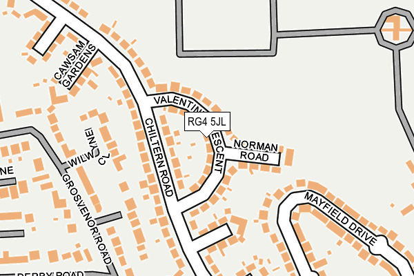RG4 5JL map - OS OpenMap – Local (Ordnance Survey)
