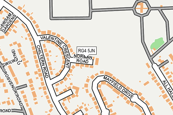RG4 5JN map - OS OpenMap – Local (Ordnance Survey)