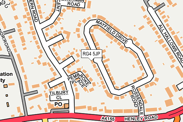 RG4 5JP map - OS OpenMap – Local (Ordnance Survey)