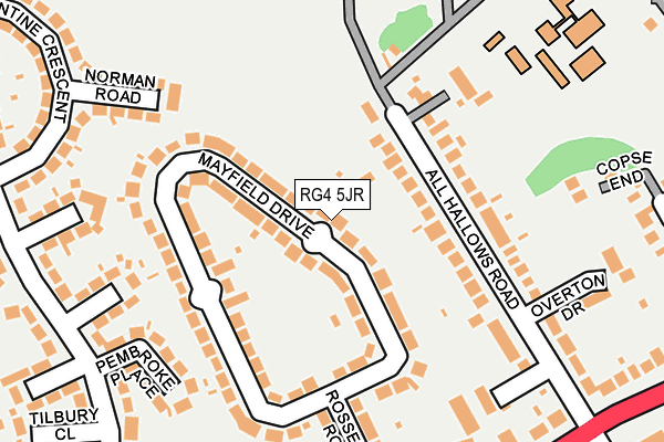 RG4 5JR map - OS OpenMap – Local (Ordnance Survey)