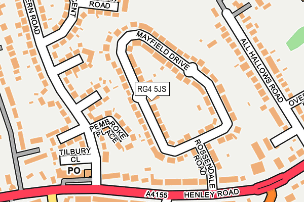 RG4 5JS map - OS OpenMap – Local (Ordnance Survey)