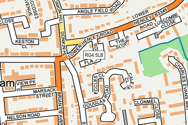 RG4 5LB map - OS OpenMap – Local (Ordnance Survey)