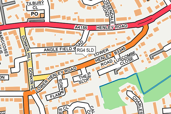 RG4 5LD map - OS OpenMap – Local (Ordnance Survey)