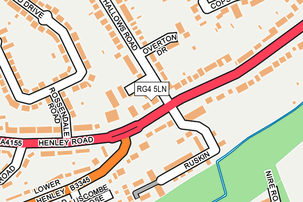 RG4 5LN map - OS OpenMap – Local (Ordnance Survey)