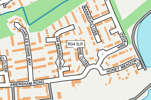 RG4 5LR map - OS OpenMap – Local (Ordnance Survey)