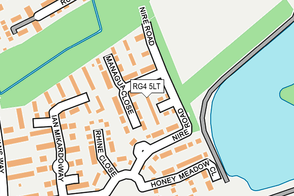 RG4 5LT map - OS OpenMap – Local (Ordnance Survey)