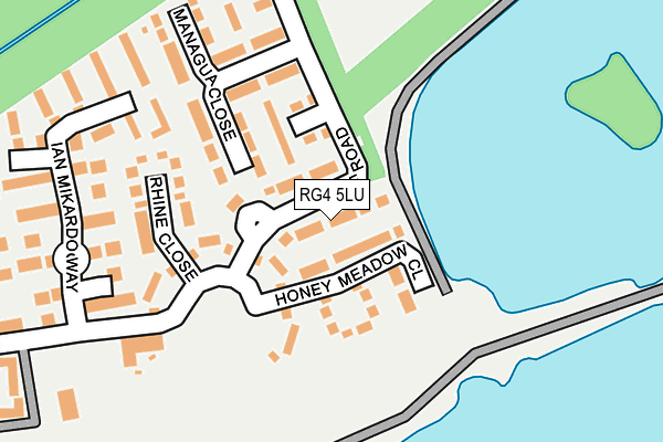 RG4 5LU map - OS OpenMap – Local (Ordnance Survey)