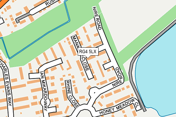 RG4 5LX map - OS OpenMap – Local (Ordnance Survey)