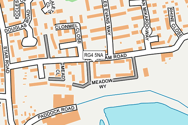 RG4 5NA map - OS OpenMap – Local (Ordnance Survey)