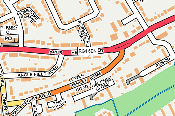 RG4 6DN map - OS OpenMap – Local (Ordnance Survey)