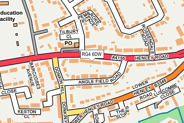 RG4 6DW map - OS OpenMap – Local (Ordnance Survey)