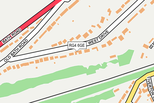 RG4 6GE map - OS OpenMap – Local (Ordnance Survey)