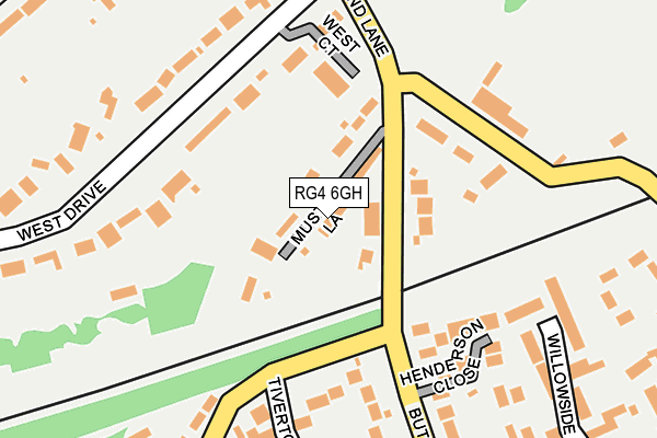RG4 6GH map - OS OpenMap – Local (Ordnance Survey)