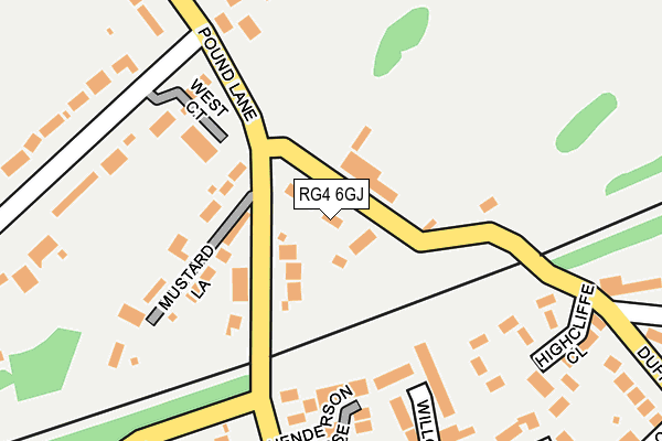 RG4 6GJ map - OS OpenMap – Local (Ordnance Survey)