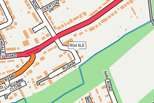 RG4 6LE map - OS OpenMap – Local (Ordnance Survey)