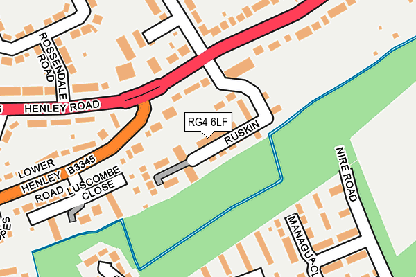 RG4 6LF map - OS OpenMap – Local (Ordnance Survey)