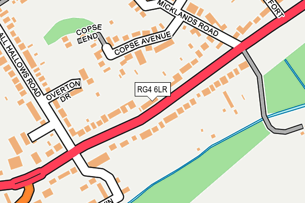 RG4 6LR map - OS OpenMap – Local (Ordnance Survey)