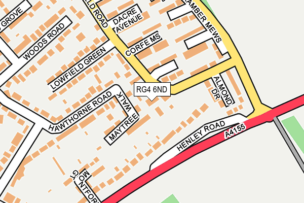 RG4 6ND map - OS OpenMap – Local (Ordnance Survey)
