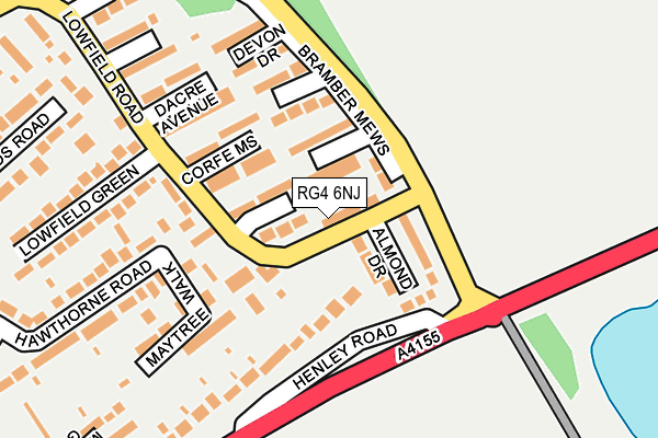 RG4 6NJ map - OS OpenMap – Local (Ordnance Survey)