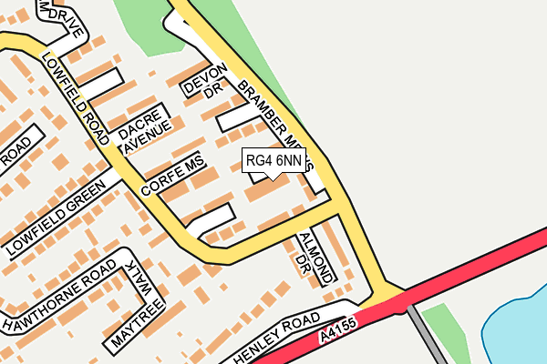 RG4 6NN map - OS OpenMap – Local (Ordnance Survey)