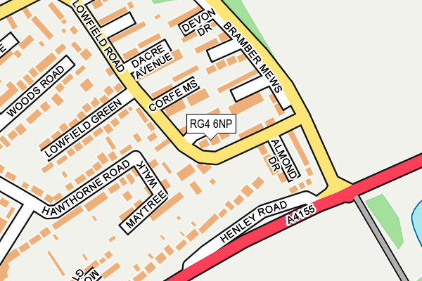 RG4 6NP map - OS OpenMap – Local (Ordnance Survey)