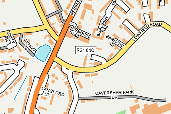 RG4 6NQ map - OS OpenMap – Local (Ordnance Survey)