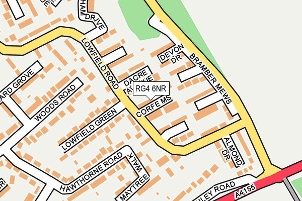 RG4 6NR map - OS OpenMap – Local (Ordnance Survey)