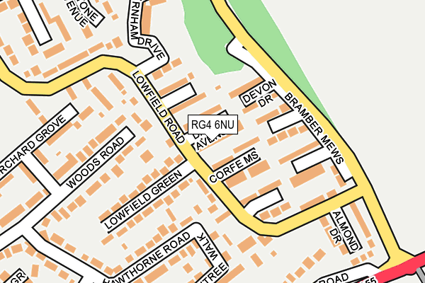 RG4 6NU map - OS OpenMap – Local (Ordnance Survey)