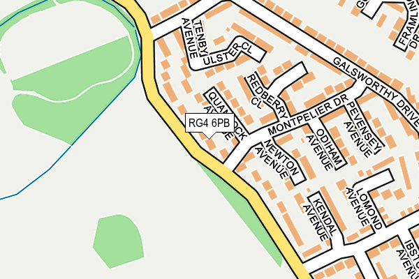 RG4 6PB map - OS OpenMap – Local (Ordnance Survey)