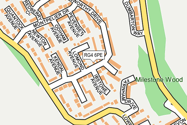 RG4 6PE map - OS OpenMap – Local (Ordnance Survey)