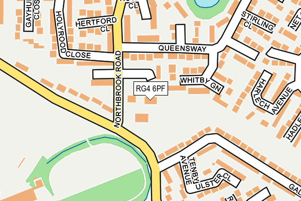 RG4 6PF map - OS OpenMap – Local (Ordnance Survey)