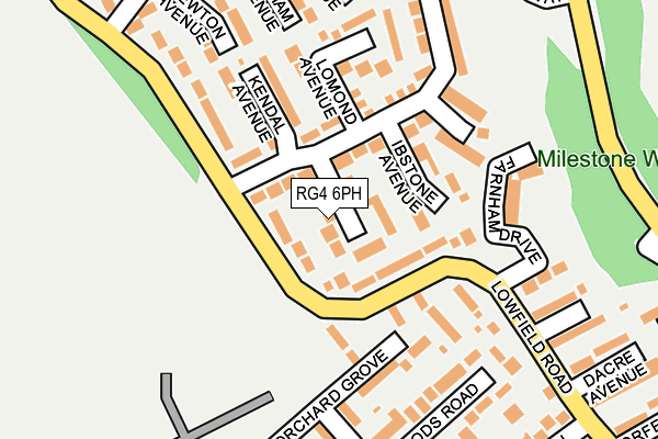 RG4 6PH map - OS OpenMap – Local (Ordnance Survey)