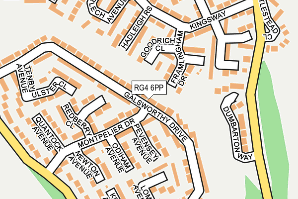 RG4 6PP map - OS OpenMap – Local (Ordnance Survey)