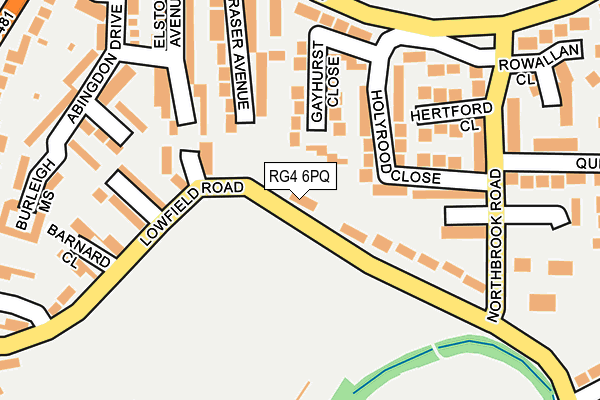 RG4 6PQ map - OS OpenMap – Local (Ordnance Survey)